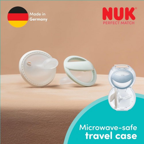 NUK Perfect Match Silicone Soother Pacifier 2pcs/box | 0-6 Months | Made in Germany